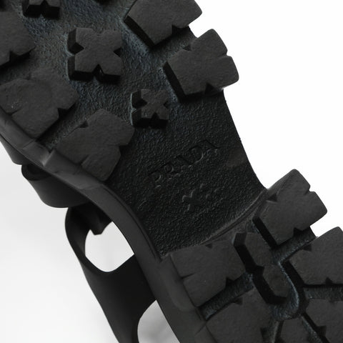 PRADA PRADA Monolith Rubber Platform Shoes with Triangle Logo, Size 36 (9.1") Sandals black WS23932