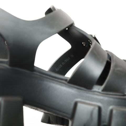 PRADA PRADA Monolith Rubber Platform Shoes with Triangle Logo, Size 36 (9.1") Sandals black WS23932