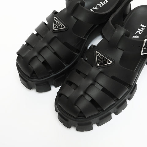 PRADA PRADA Monolith Rubber Platform Shoes with Triangle Logo, Size 36 (9.1") Sandals black WS23932