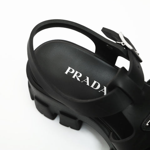 PRADA PRADA Monolith Rubber Platform Shoes with Triangle Logo, Size 36 (9.1") Sandals black WS23932