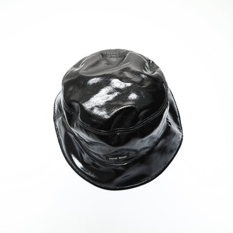 Miu Miu Bucket hat logo Size:S hat black WS23937