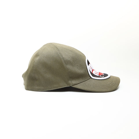 Miu Miu Canvas Logo Size:L cap khaki WS23938