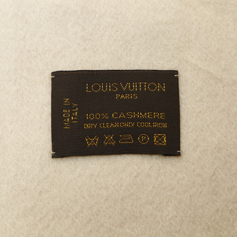 LOUIS VUITTON cashmere Scarf beige WS23940