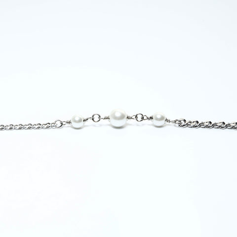 CHANEL C24V 2024 COCO Mark Rhinestone Star Necklace Silver WS23941