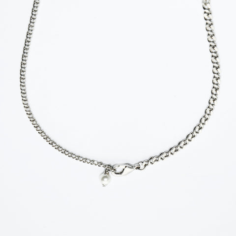 CHANEL C24V 2024 COCO Mark Rhinestone Star Necklace Silver WS23941