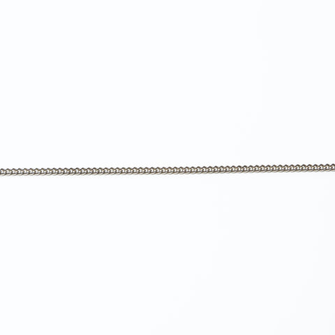 CHANEL 15S 2015 Tweed COCO Mark Necklace Silver WS23942