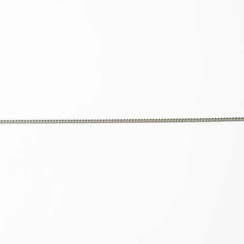 CHANEL B11P 2011 COCO Mark Necklace Silver WS23944