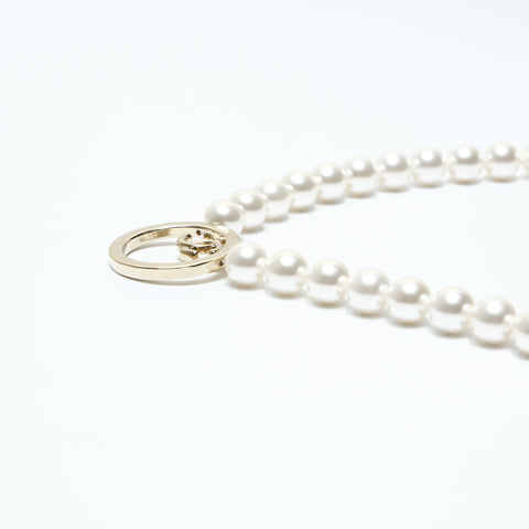 CHANEL B24C 2024 Pearl COCO Mark Necklace white WS23945