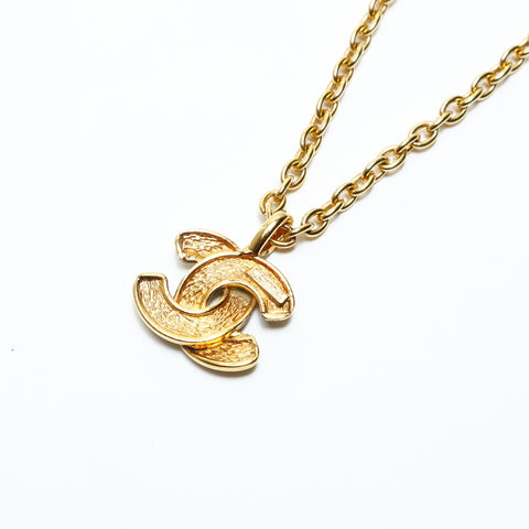 CHANEL Matelasse COCO Mark 1980s Necklace gold WS23947