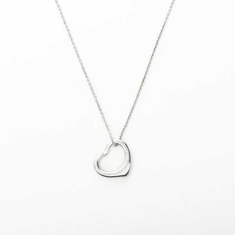 TIFFANY&Co. Open heart 925 Necklace Silver WS23949