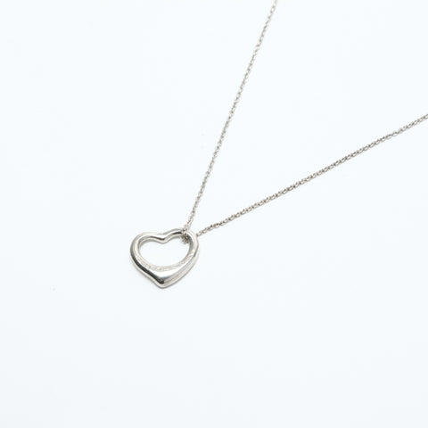 TIFFANY&Co. Open heart 925 Necklace Silver WS23949