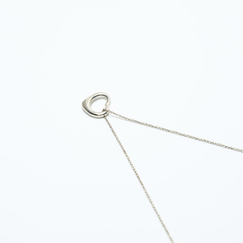 TIFFANY&Co. Open heart 925 Necklace Silver WS23949