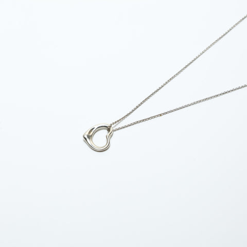 TIFFANY&Co. Open heart 925 Necklace Silver WS23949
