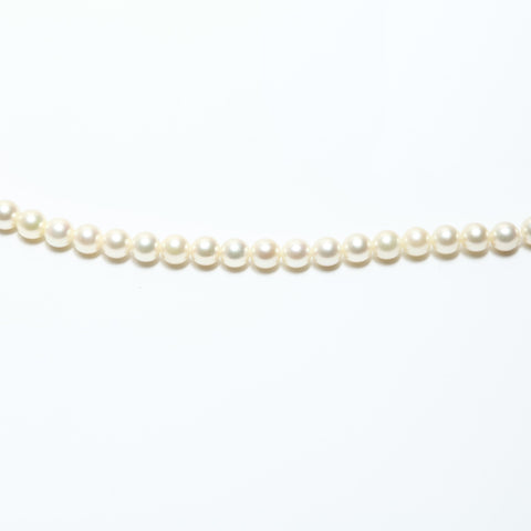 Mikimoto Pearl with M Charm Necklace white WS23950