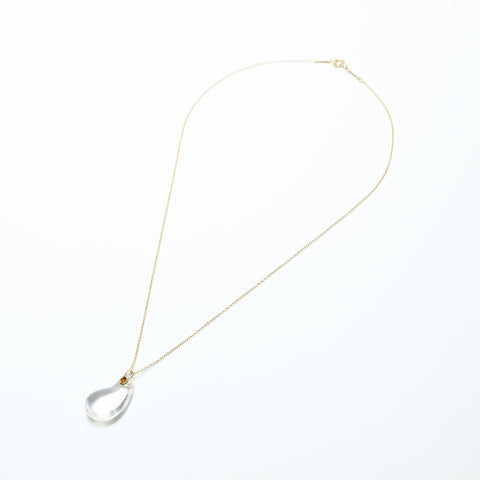 TIFFANY&Co. 750 Teardrop Glass Necklace gold WS23951