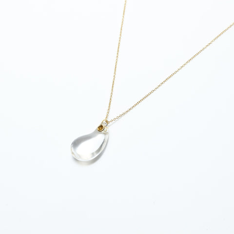 TIFFANY&Co. 750 Teardrop Glass Necklace gold WS23951