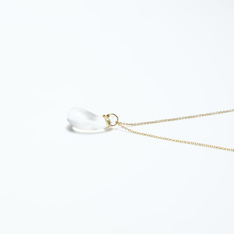TIFFANY&Co. 750 Teardrop Glass Necklace gold WS23951