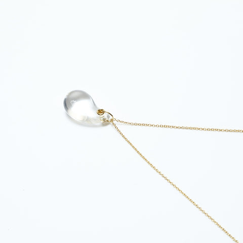 TIFFANY&Co. 750 Teardrop Glass Necklace gold WS23951