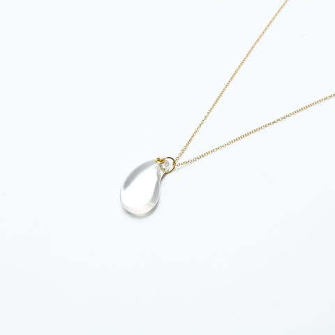 TIFFANY&Co. 750 Teardrop Glass Necklace gold WS23951
