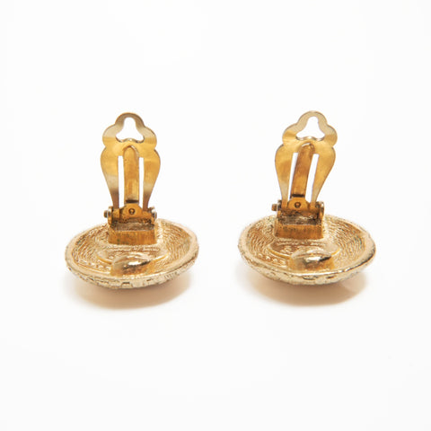 CHANEL COCO Mark Button 1994 2cc9 Earring gold WS23953