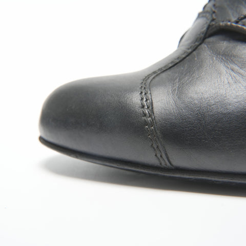 CHANEL Leather Long 35.5 boots black WS23956