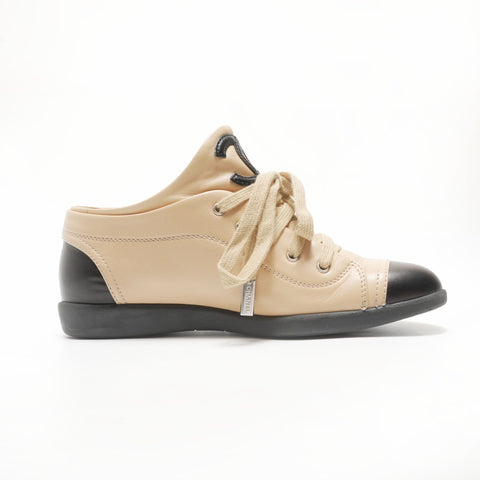 CHANEL COCO Mark Leather Low-Cut Size Unknown sneakers beige WS23957