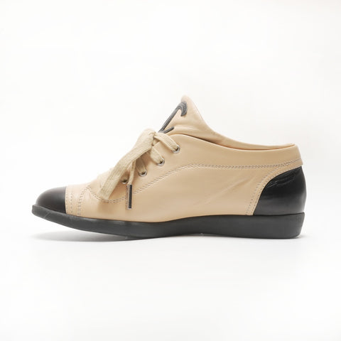 CHANEL COCO Mark Leather Low-Cut Size Unknown sneakers beige WS23957