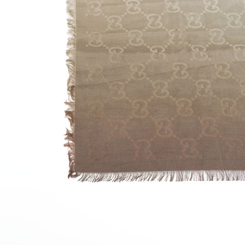 GUCCI GG Supreme Cotton Gradient scarf Brown WS23959