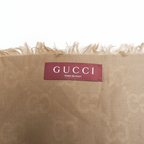 GUCCI GG Supreme Cotton Gradient scarf Brown WS23959