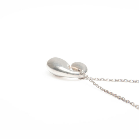 TIFFANY&Co. 925 Double Teardrop Necklace Silver WS23963