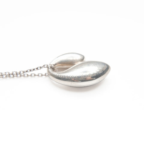 TIFFANY&Co. 925 Double Teardrop Necklace Silver WS23963