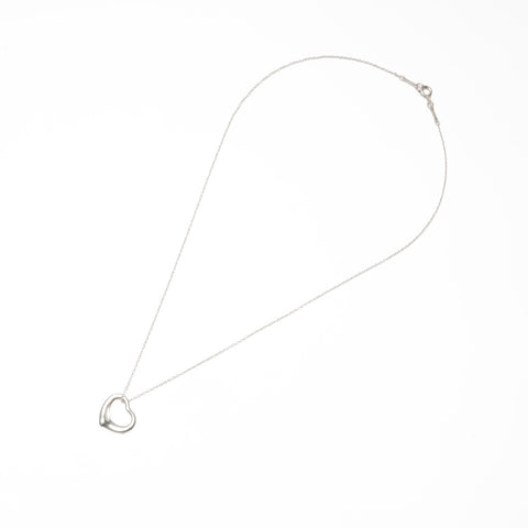 TIFFANY&Co. Open heart 925 Necklace Silver WS23964