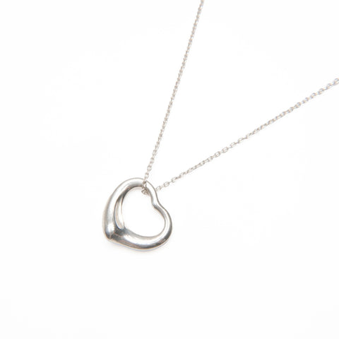 TIFFANY&Co. Open heart 925 Necklace Silver WS23964