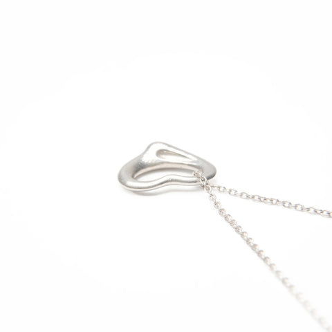 TIFFANY&Co. Open heart 925 Necklace Silver WS23964