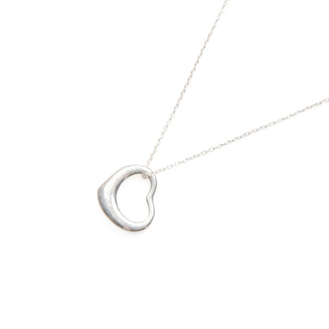 TIFFANY&Co. Open heart 925 Necklace Silver WS23964