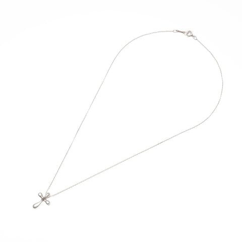 TIFFANY&Co. 925 Cross Pendant Necklace Silver WS23967