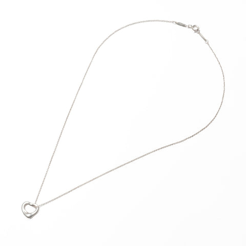 TIFFANY&Co. 925 Open Heart Necklace Silver WS23970