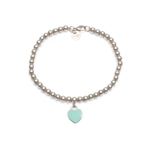 TIFFANY&Co. 925 Return to Heart Beads bracelet Silver WS23972