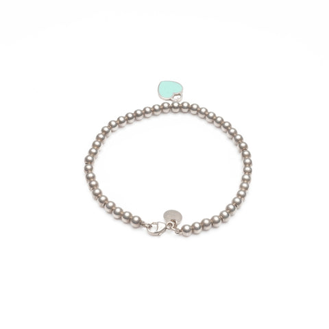 TIFFANY&Co. 925 Return to Heart Beads bracelet Silver WS23972