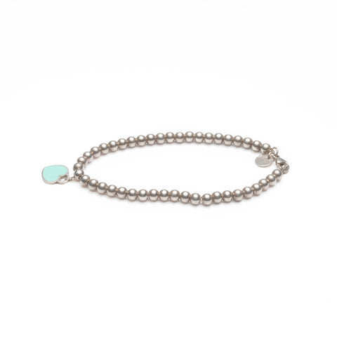 TIFFANY&Co. 925 Return to Heart Beads bracelet Silver WS23972