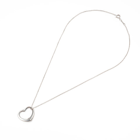 TIFFANY&Co. 925 Open Heart Necklace Silver WS23973
