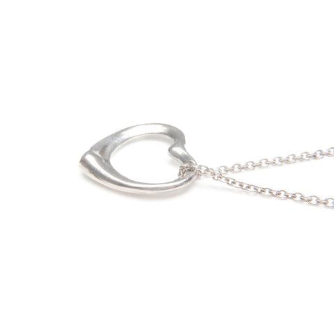 TIFFANY&Co. 925 Open Heart Necklace Silver WS23973