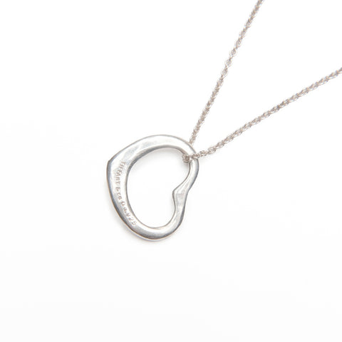 TIFFANY&Co. 925 Open Heart Necklace Silver WS23973