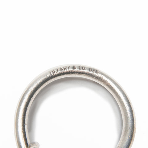 TIFFANY&Co. Round tag key ring 925 key ring Silver WS23977