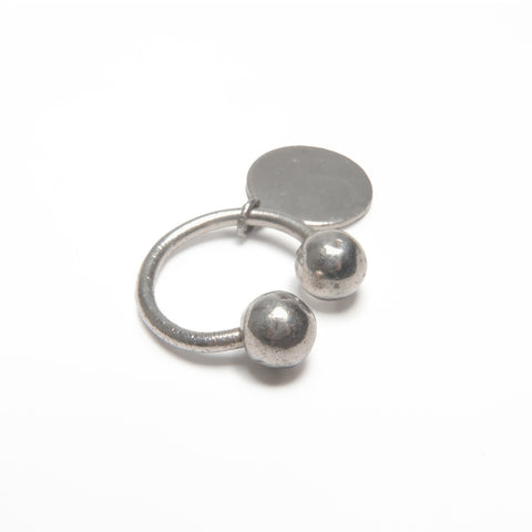 TIFFANY&Co. Round tag key ring 925 key ring Silver WS23978
