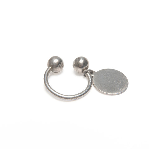 TIFFANY&Co. Round tag key ring 925 key ring Silver WS23978