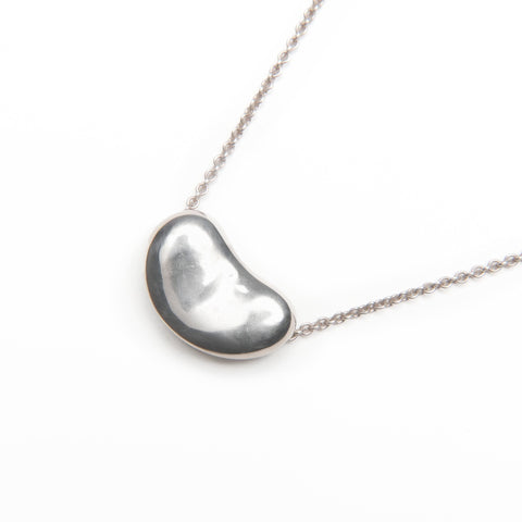 TIFFANY&Co. Bean Design 925 Necklace Silver WS23979