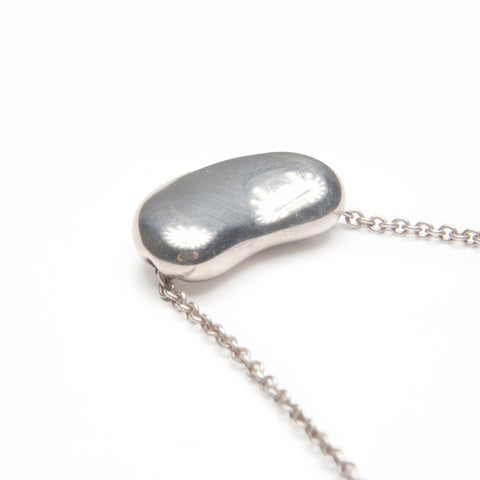 TIFFANY&Co. Bean Design 925 Necklace Silver WS23979
