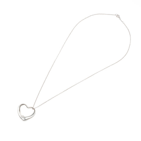 TIFFANY&Co. 925 Open Heart Necklace Silver WS23980