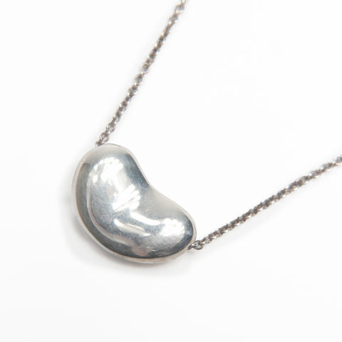 TIFFANY&Co. Bean Design 925 Necklace Silver WS23984